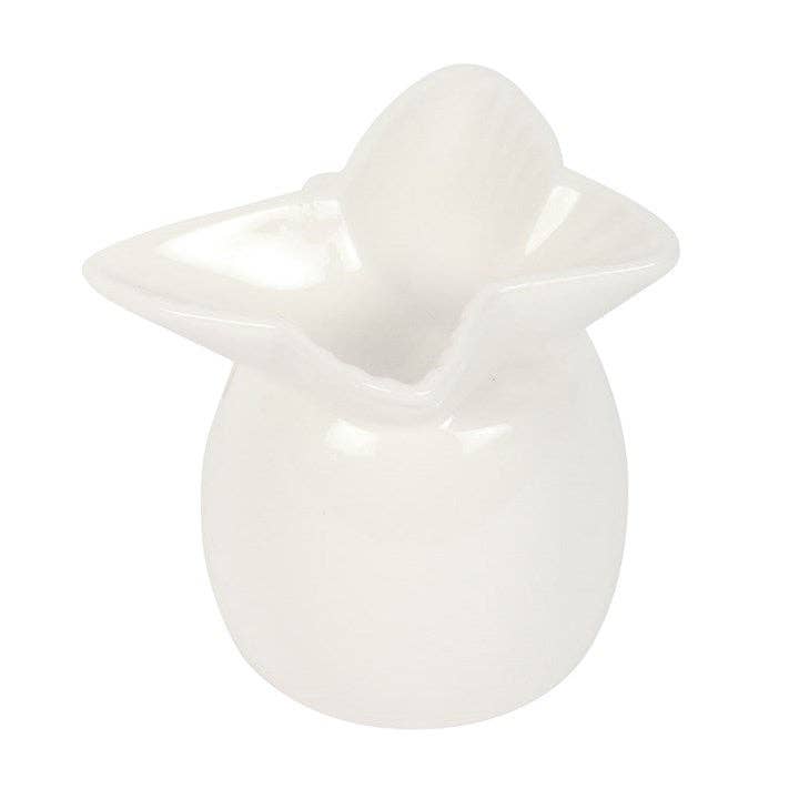 Brûle-parfum papillon blanc