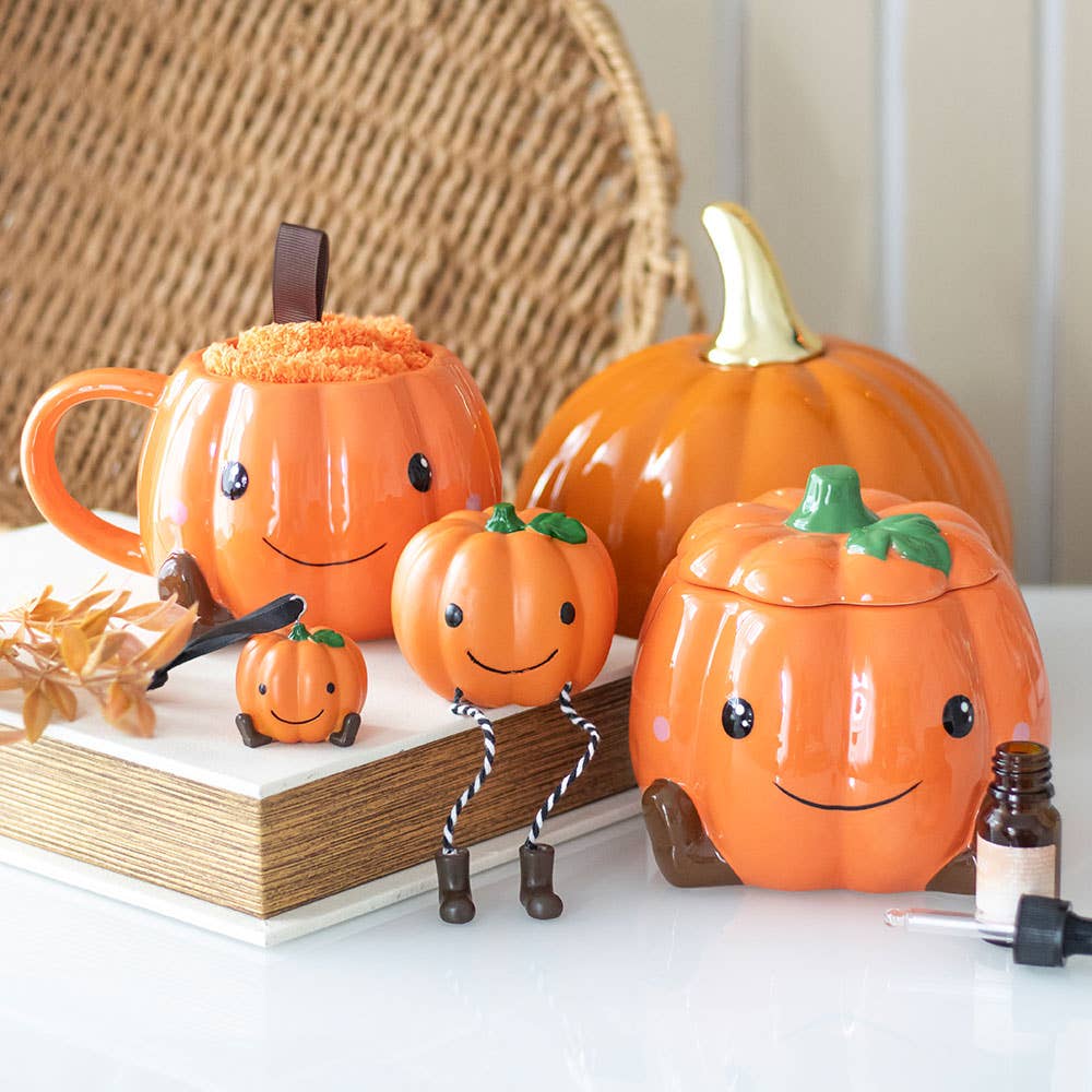 Brûle-parfum citrouille mignonne pour l'automne