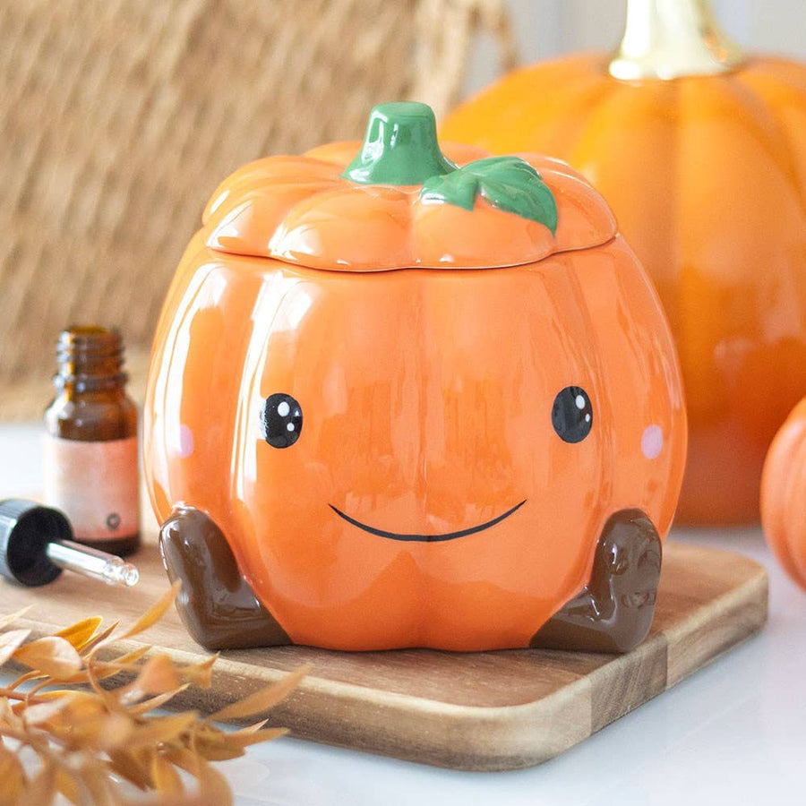 Brûle-parfum citrouille mignonne pour l'automne