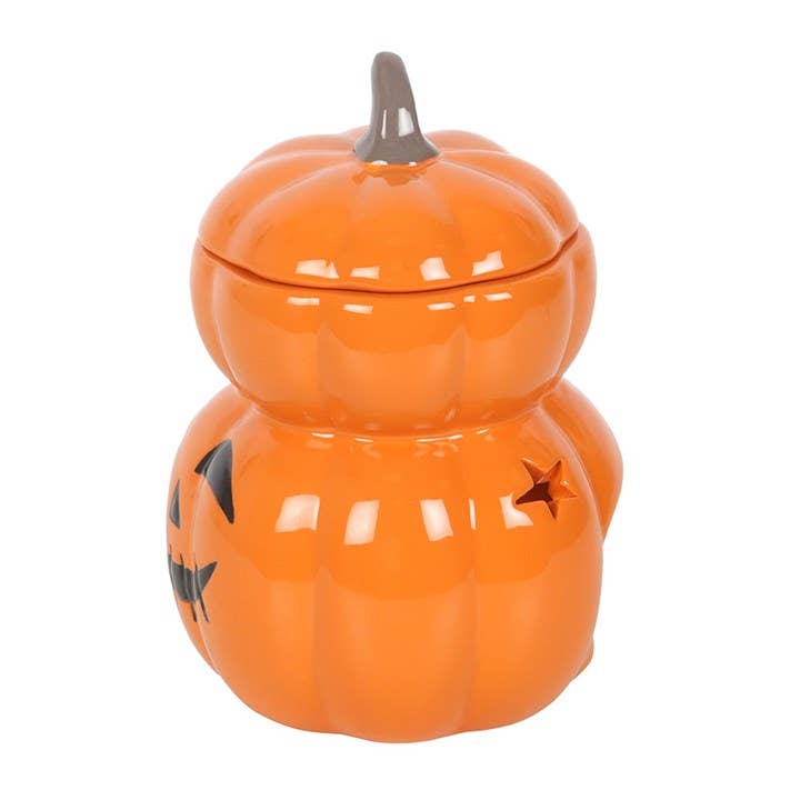 Brûle-parfum empilés citrouille d'Halloween