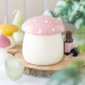Brûle-parfum en forme de champignon rose