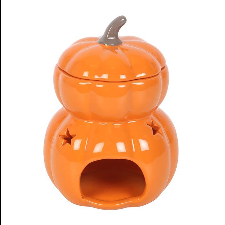 Brûle-parfum empilés citrouille d'Halloween