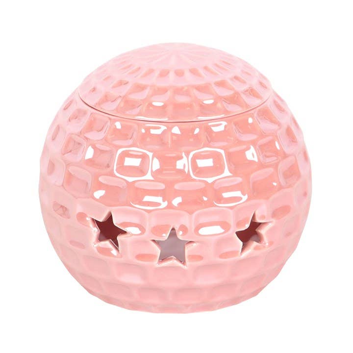 Brûle-parfum boule disco rose