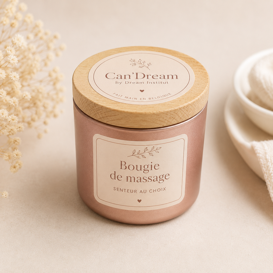 Petite bougie de massage – Senteur au choix