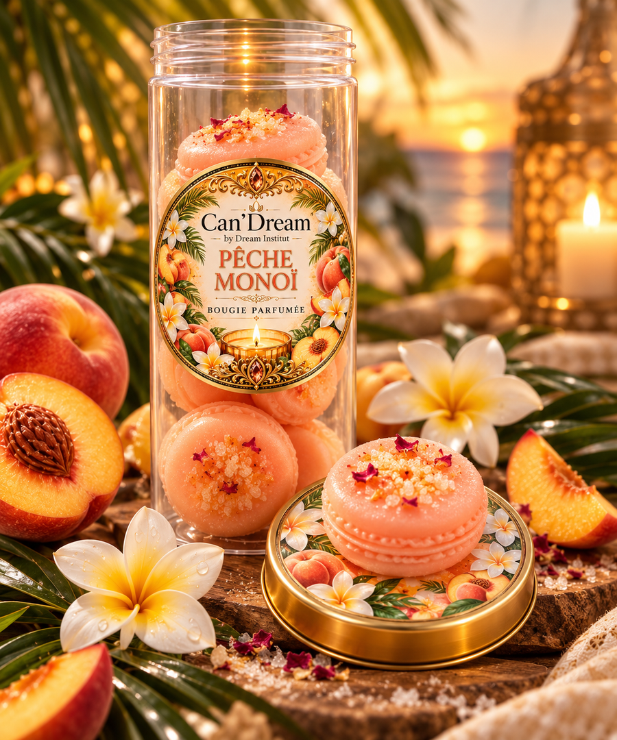 10 fondants parfumés – Pêche Monoï