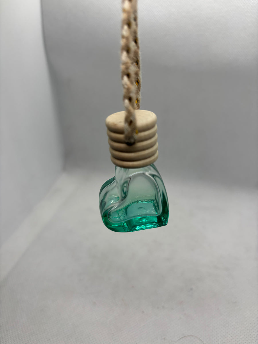 Diffuseur de parfum voiture coeur bleu + recharge