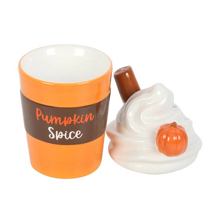 Brûle-parfum à couvercle parfumé à la citrouille d'automne