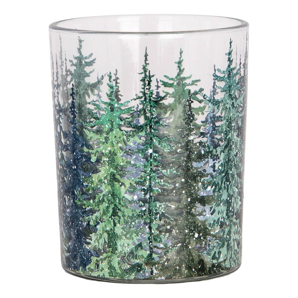 Duo de photophores en verre vert – 2 formats