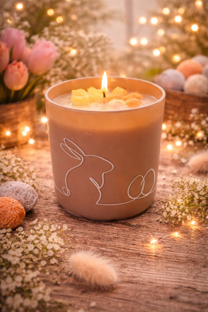 Bougie de Pâques – Fleur de coton