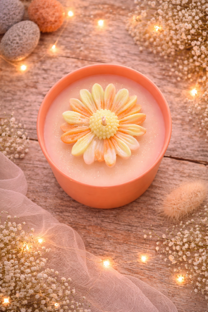 Bougie de Pâques – Pêche monoï